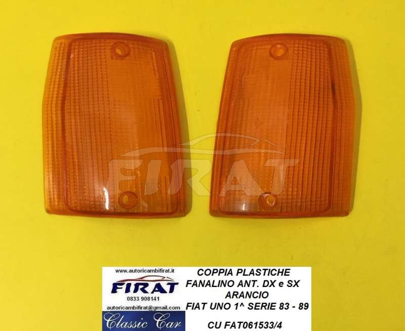 PLASTICA FANALINO FIAT UNO 83 - 89 ANT. DX E SX ARANCIO